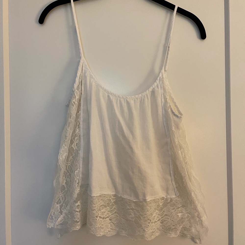 White Free People Top